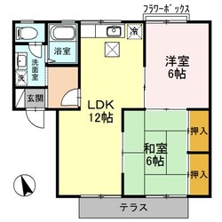 セジュール・プルニエA棟の物件間取画像